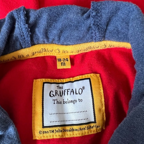 The Gruffalo Long Sleeve Shirt with Hood 2015 18-24M Kids Nostalgic - Picture 8 of 10
